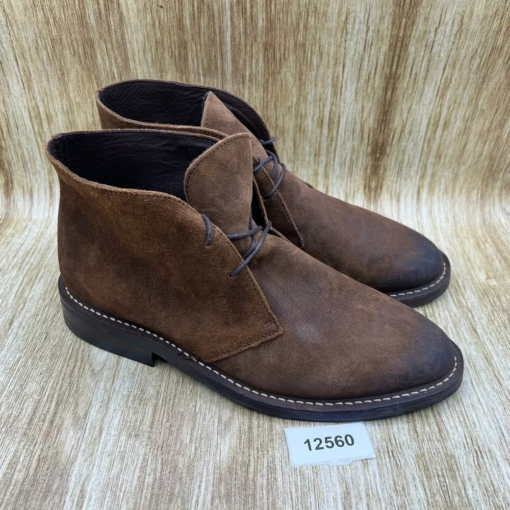 Thursday Boot Company Scout Chukka Boot Men's Size 9 Dark Brown Suede Burnished